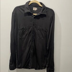 Faherty Black Casual Button Down Shirt